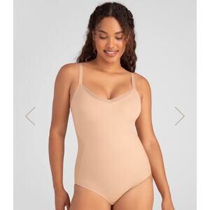 Honeylove Crossover Cami Bodysuit Sand Size M | NWT